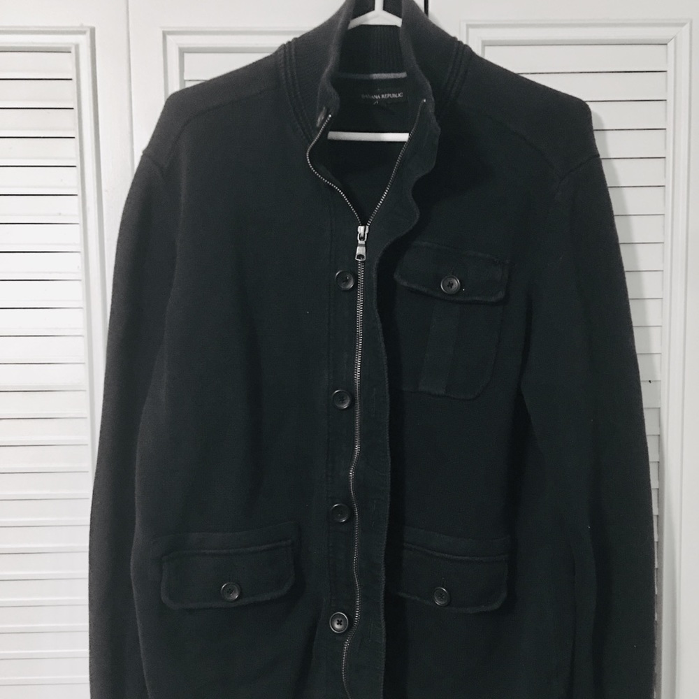 Banana Republic Navy Blue Sweater Jacket